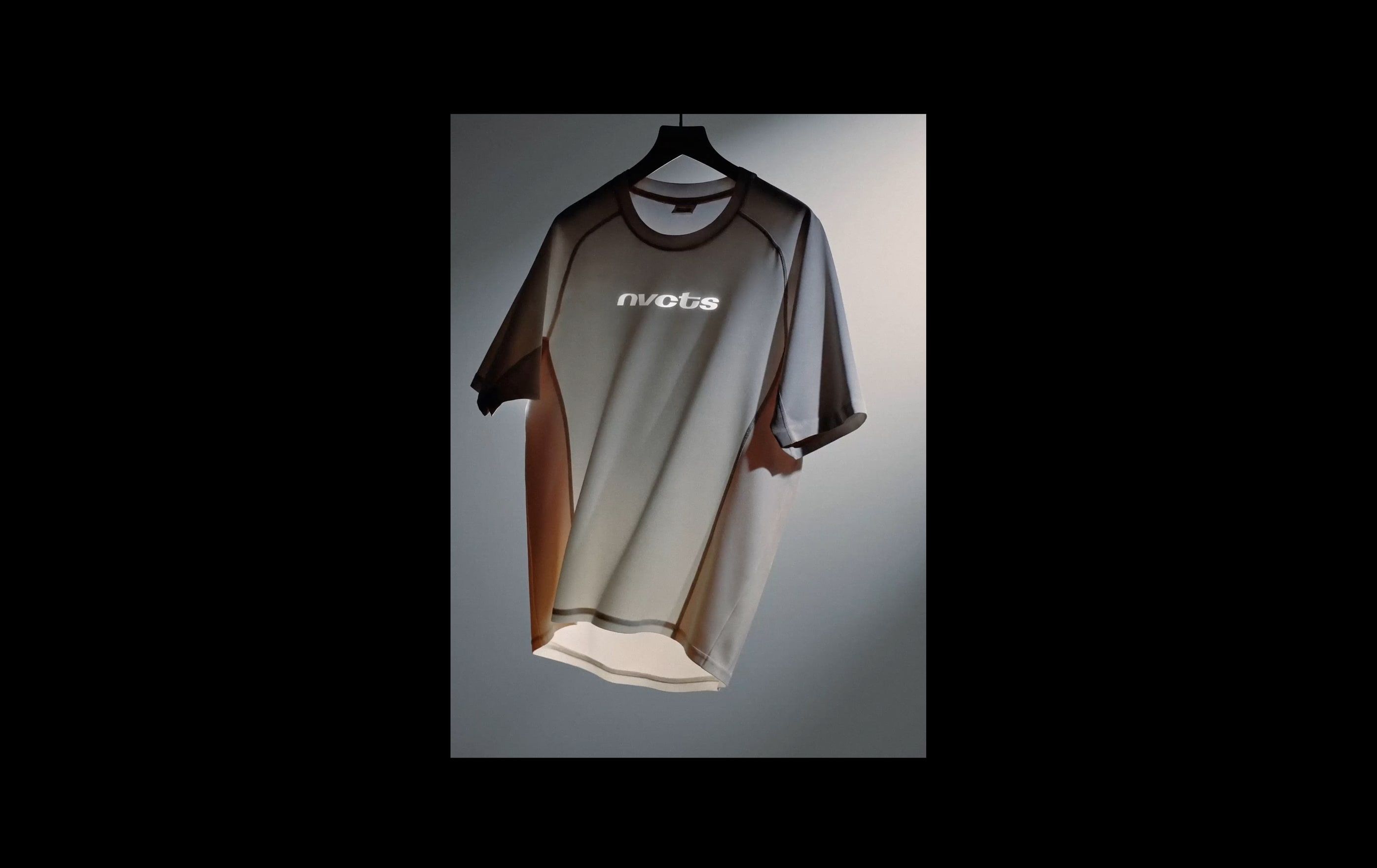grey training t-shirt printed with the nvcts wordmark