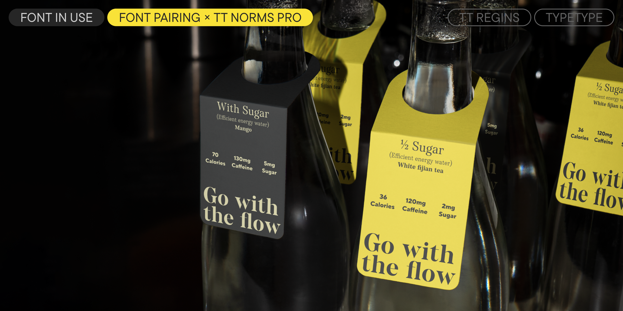 coffee bottle labels pairing tt regins with tt norms pro